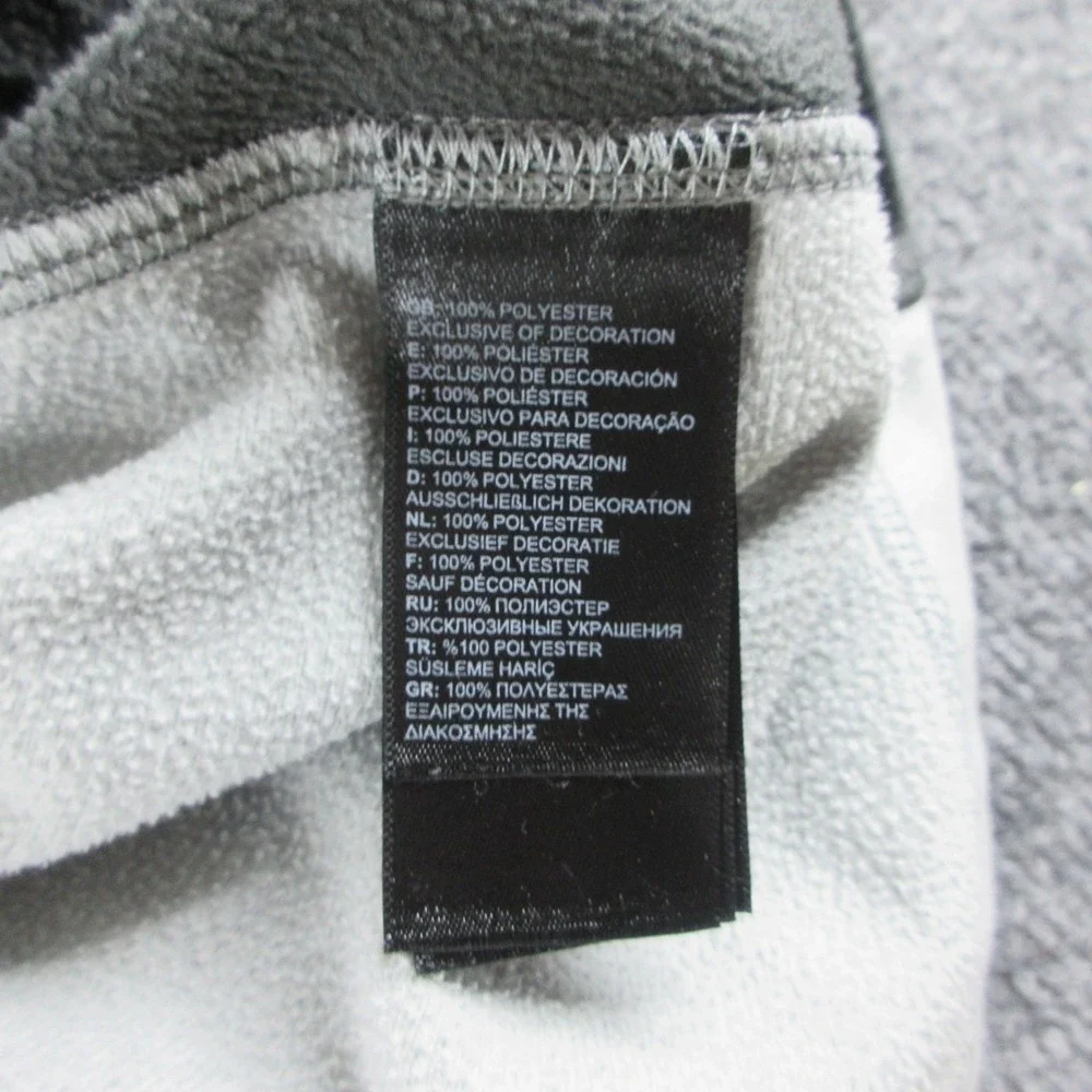 The North Face‎ Jacket Mens Medium Gray Fleece 1/4 Zip Pullover Fleece Outdoors